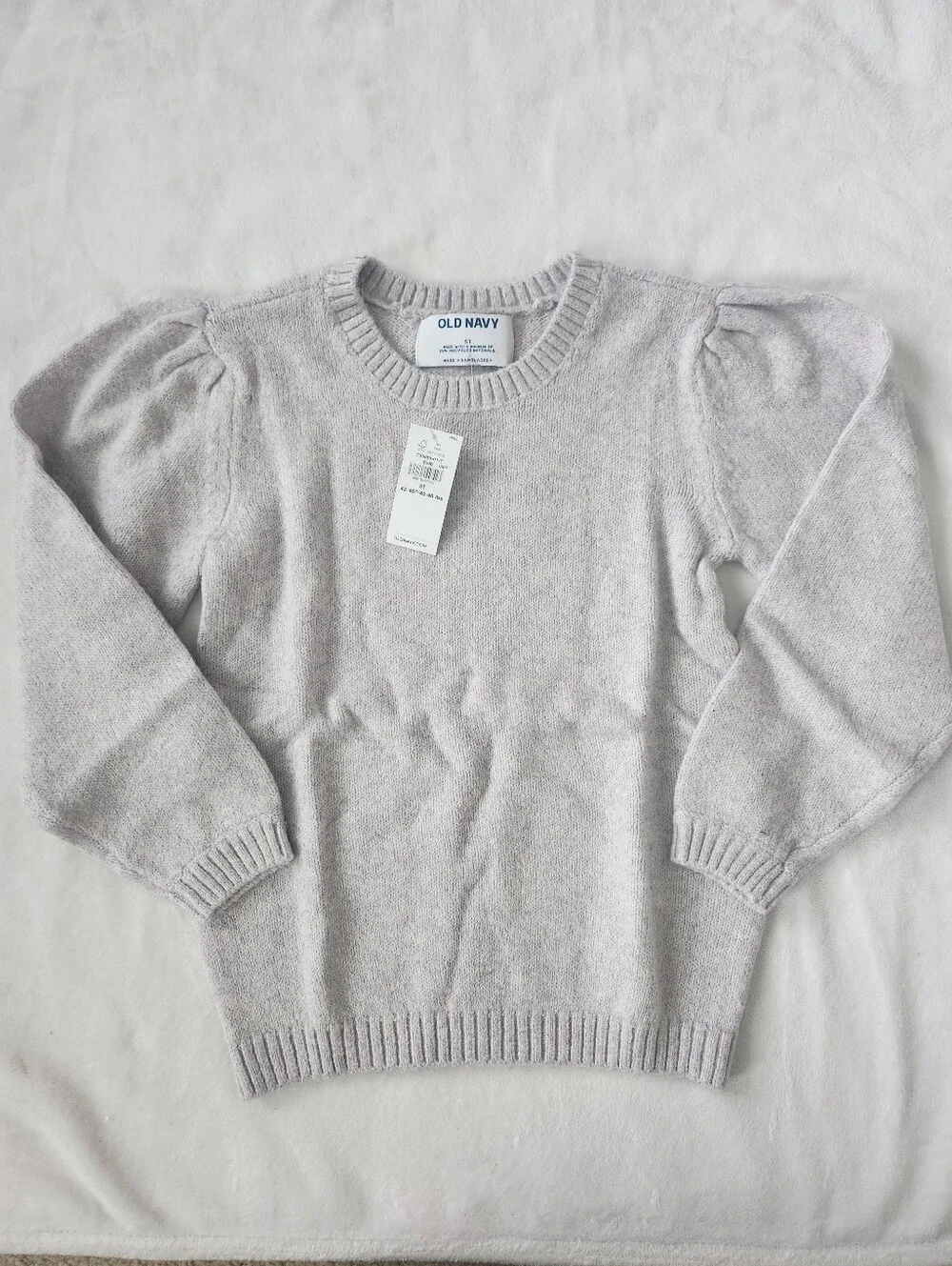 NWT Old Navy Puff-Sleeve Crewneck Sweater